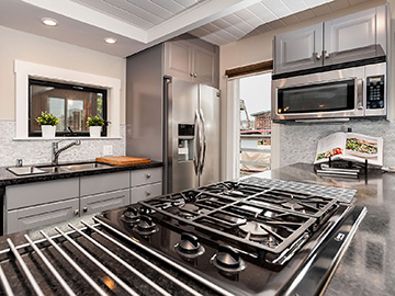 Sausalito House Boat Kitchen